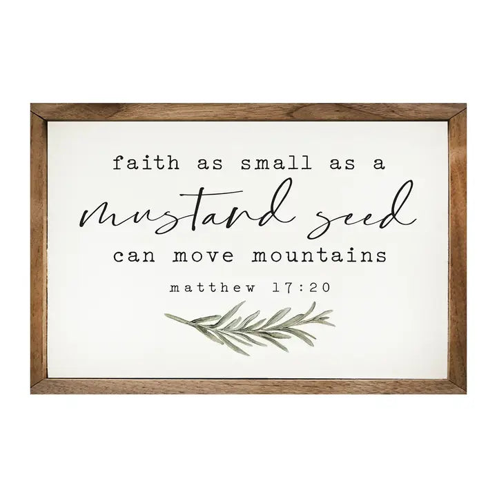 Mustard Seed | Matthew 17:20 | Wall Art