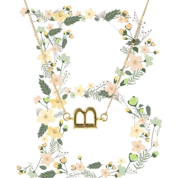Initial Necklace | 16" | Gold