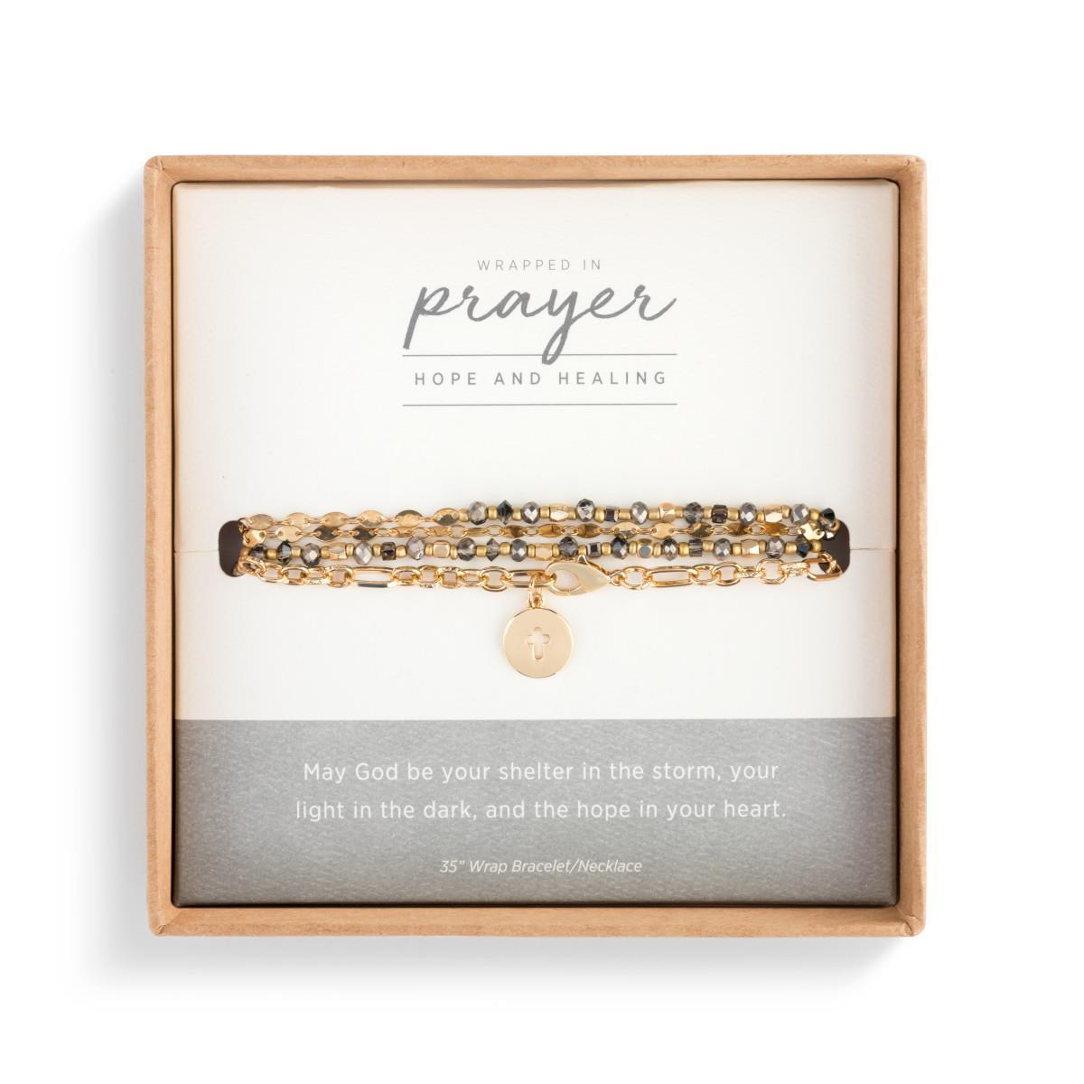 Wrapped in Prayer | Hope &amp; Healing | Cross Bracelet/Necklace