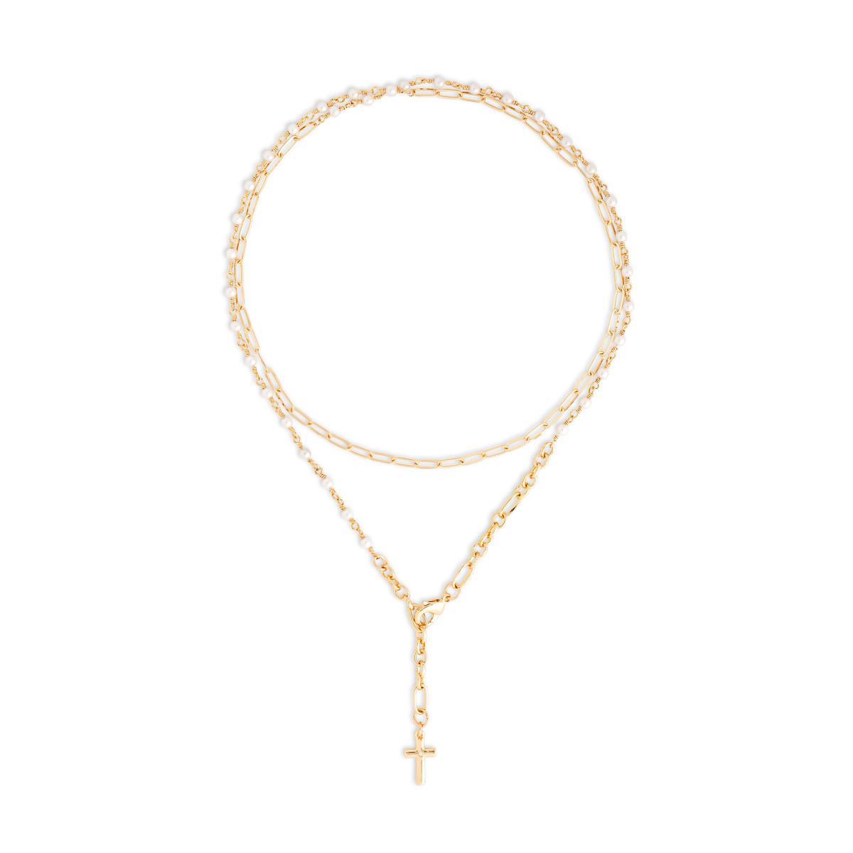 Wrapped in Prayer | Cross Bracelet/Necklace