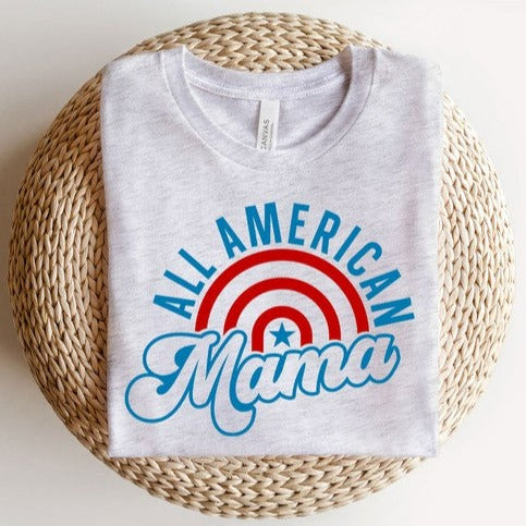 Stars &amp; Stripes All American Mama | Graphic Tee