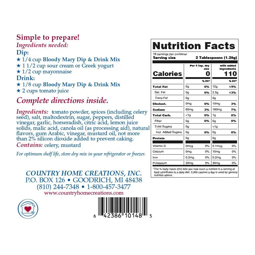 Bloody Mary | Dip & Drink Mix