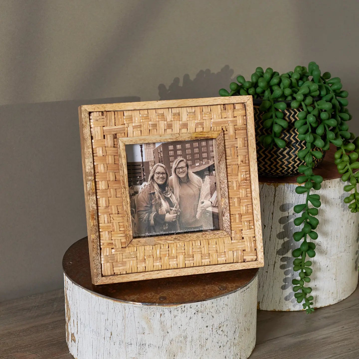 Basket Weave Photo Frame | 4x4"