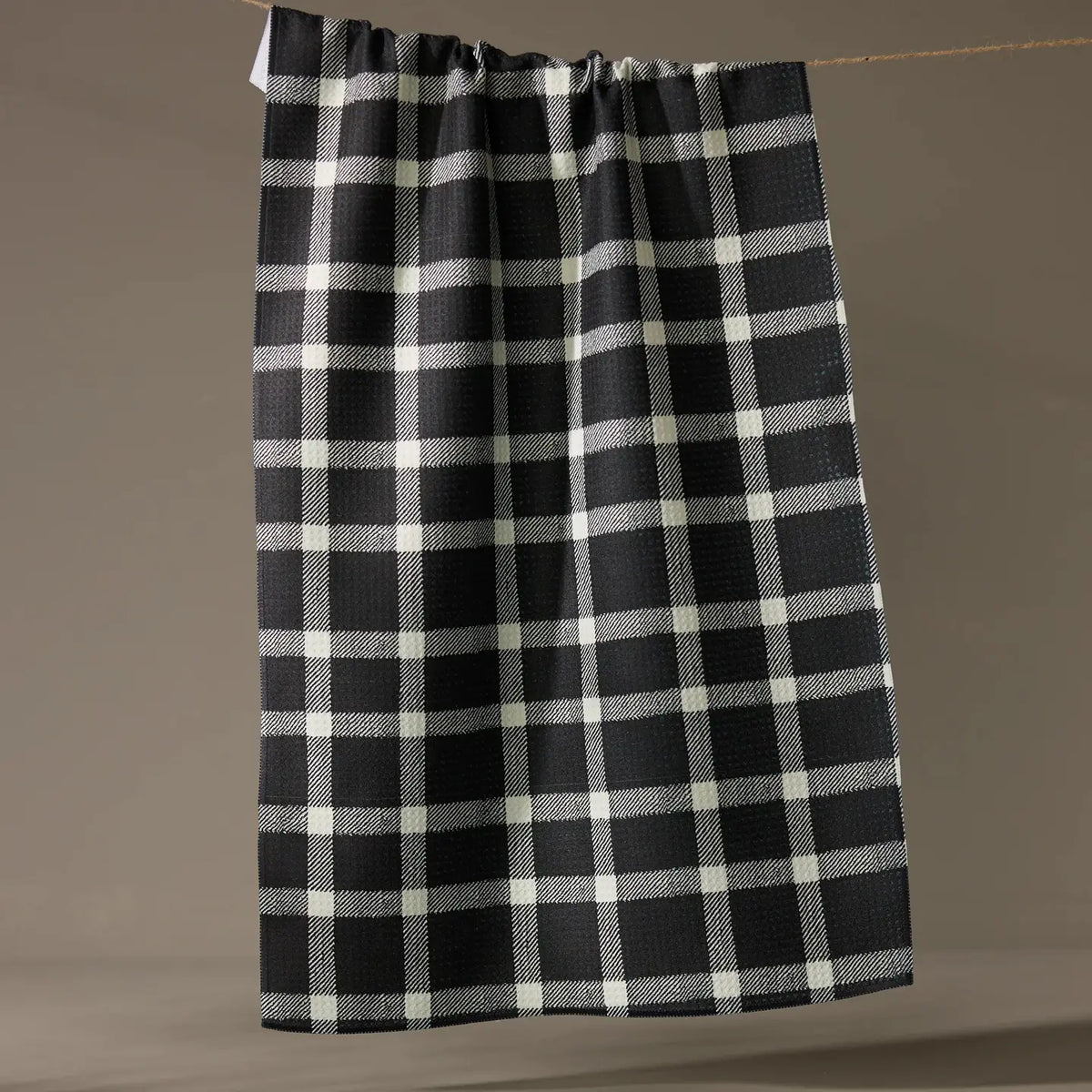 Geometry Kitchen Tea Towel | Wicklow Black Check