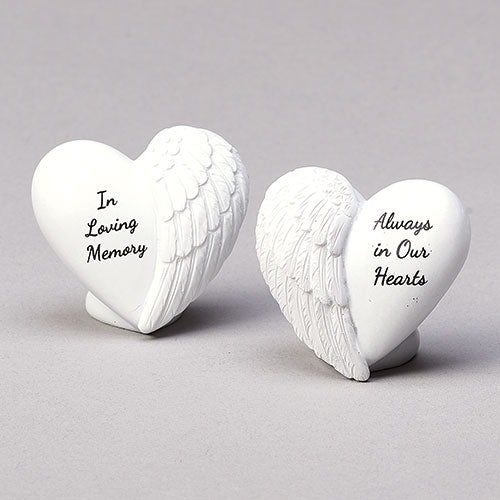 Winged Heart Memorial Keepsake