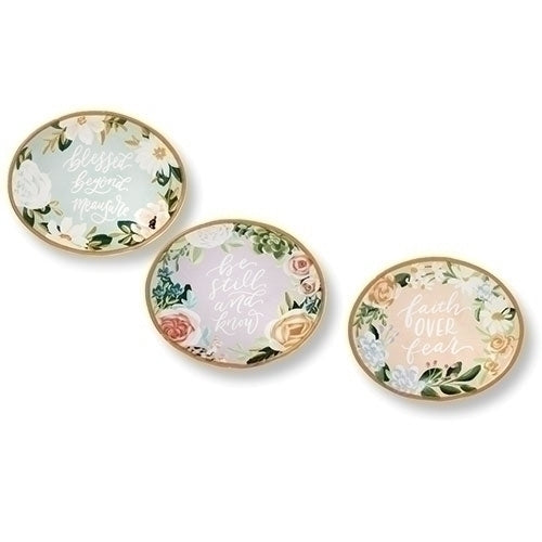 Floral Inspirational Trinket Dish
