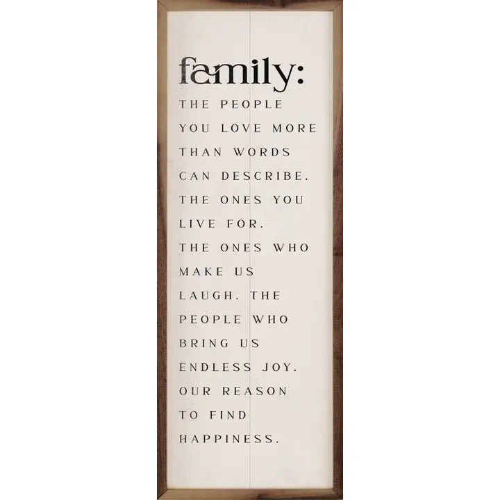 Family | White | Wall Art