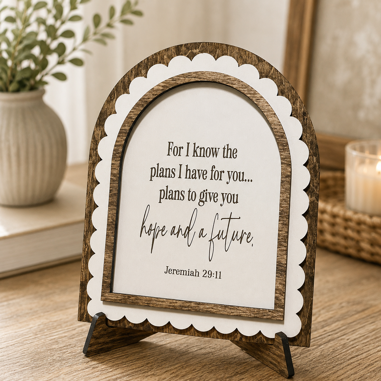 Jeremiah 29:11 Arch Sign | Hope and a Future Christian Gift