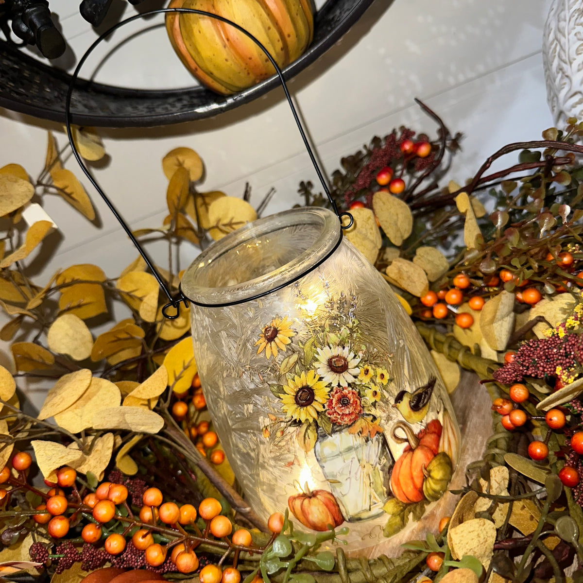 Lighted Harvest Luminary