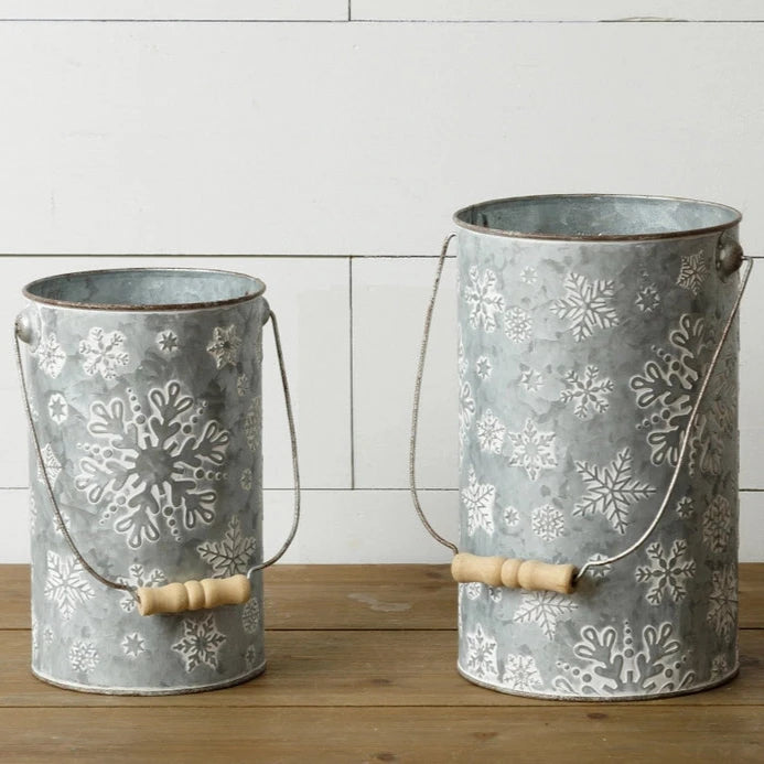 Snowflake Pail | Metal