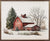 Winter Barn Scene | Wall Art