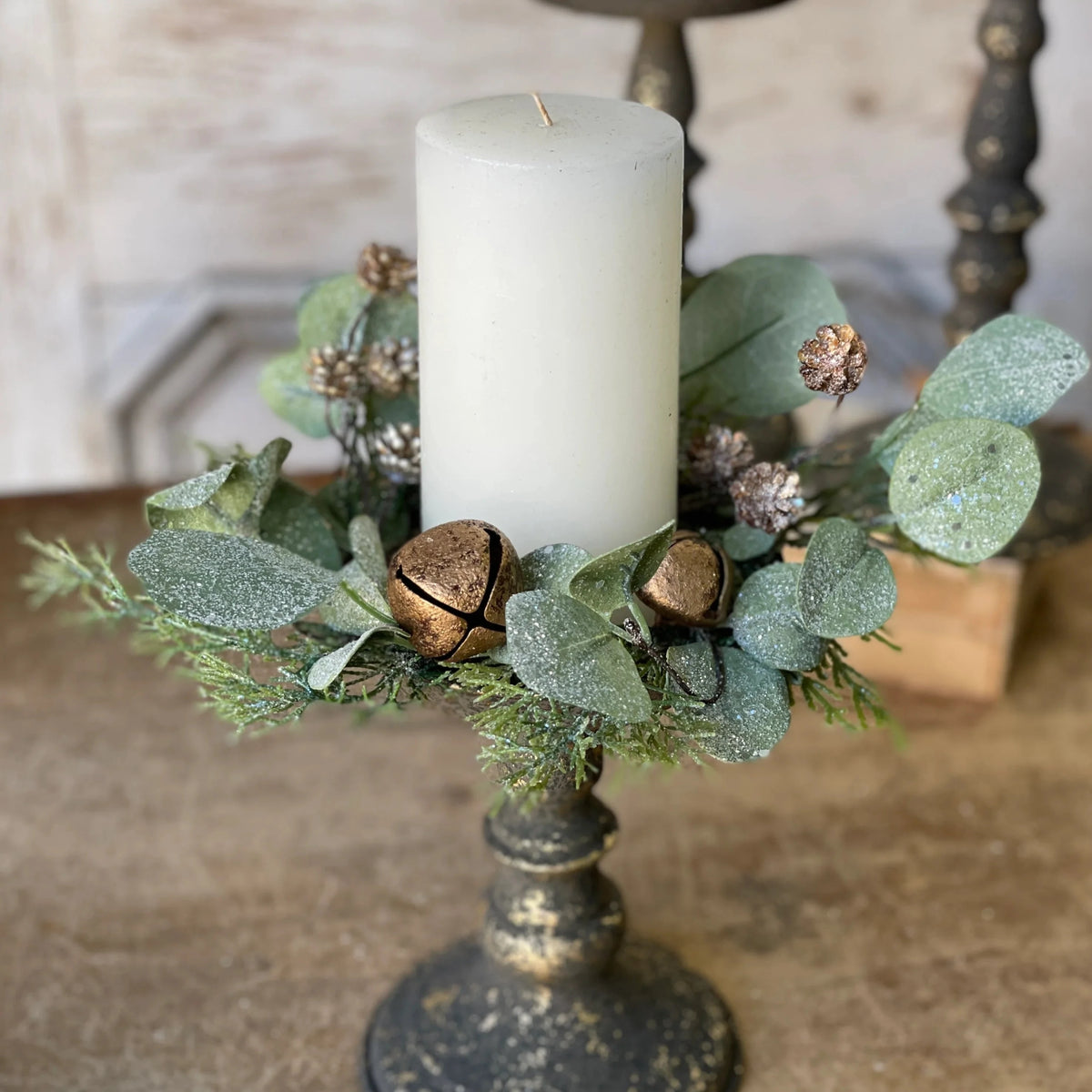 Winter Bells &amp; Pine Ring | 10&quot;