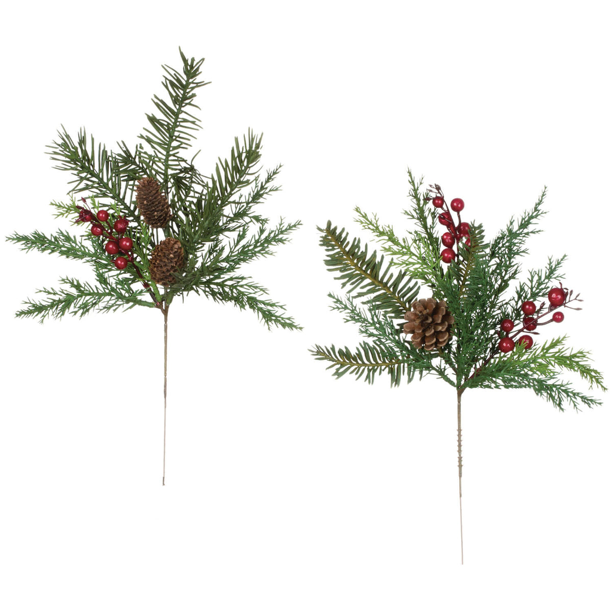 Fir, Pine &amp; Berry Spray | 9&quot;