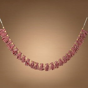 Holiday Wool & Wood Bead Garland | 5'