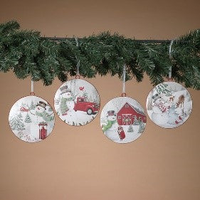 Snowman Disk | Ornament