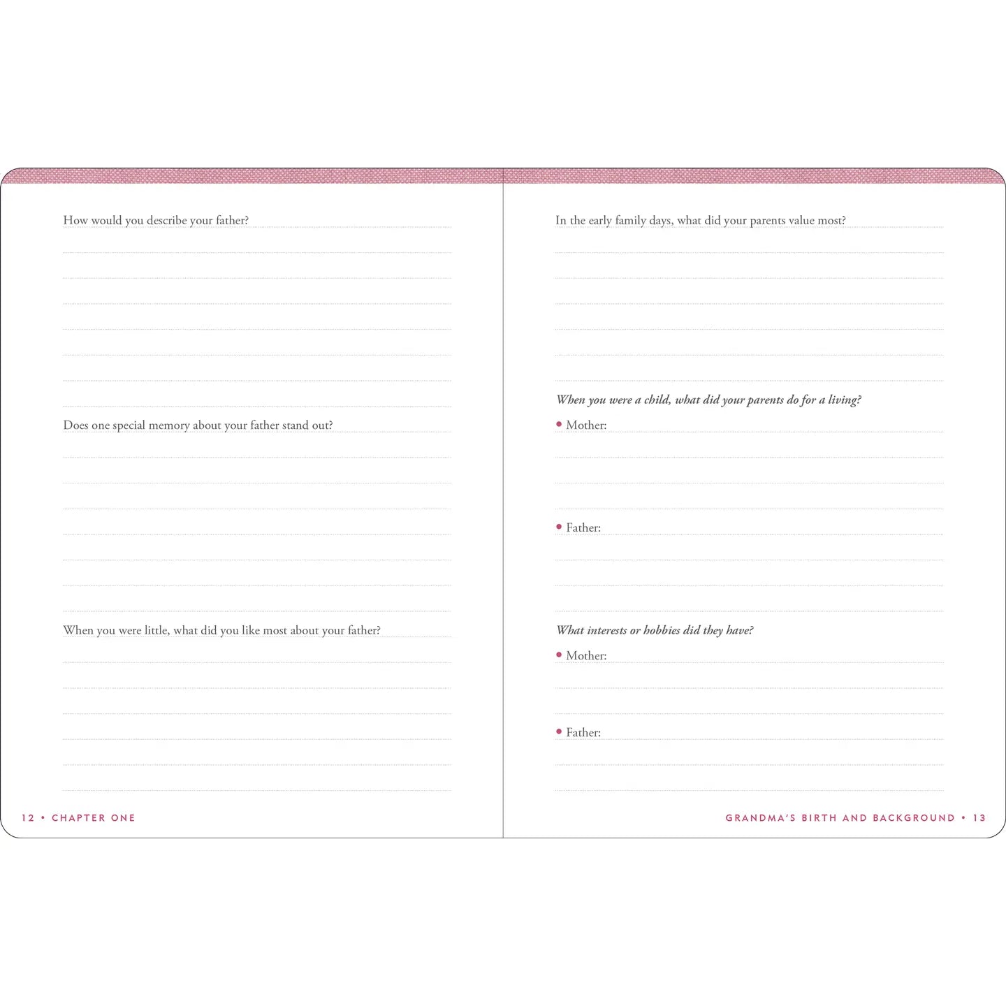 Grandma's Story | Keepsake Memory Journal