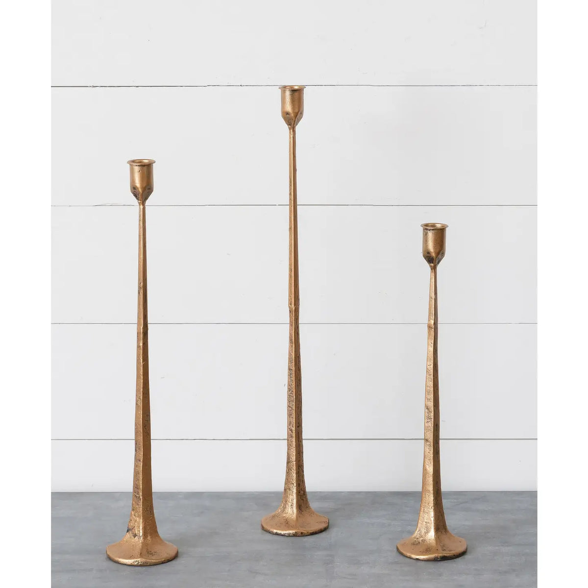 Hand Forged Metal Candle Holder | Copper