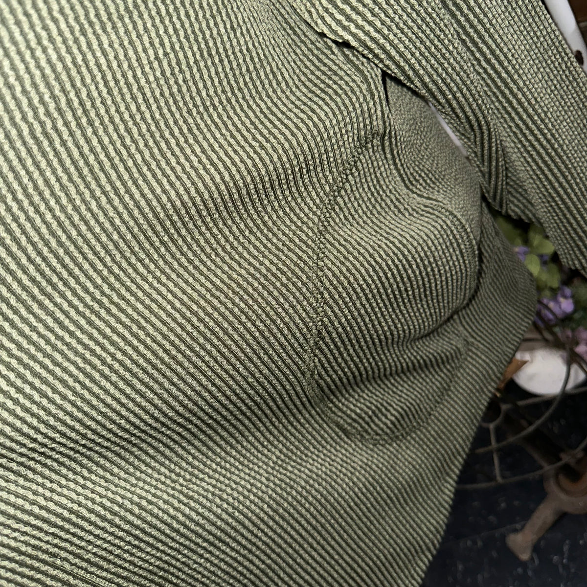 Ribbed Button-Up | Olive