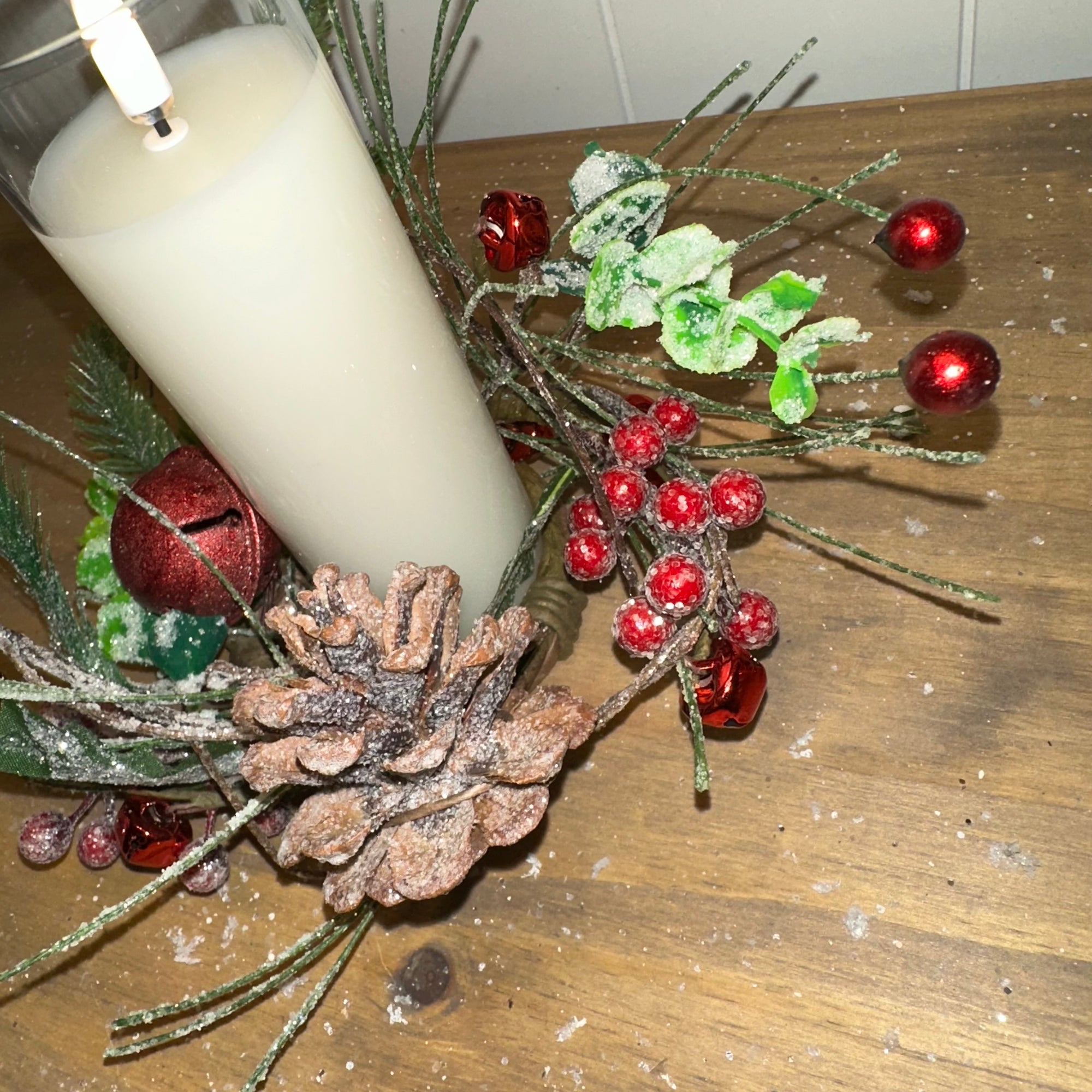 Pine, Bells & Berry Ring | 8"