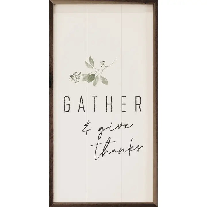 Gather &amp; Give Thanks | Wall Art