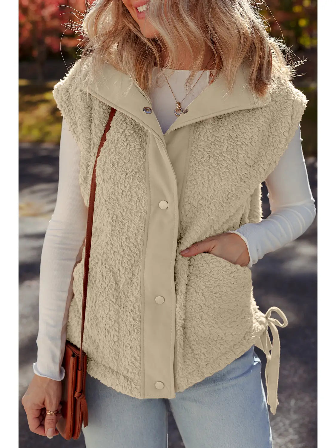 Sherpa Vest | Cream