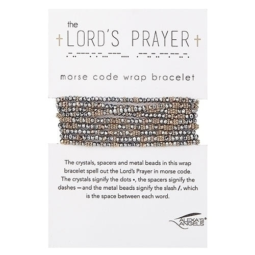 The Lord&#39;s Prayer | Morse Code Wrap Bracelet