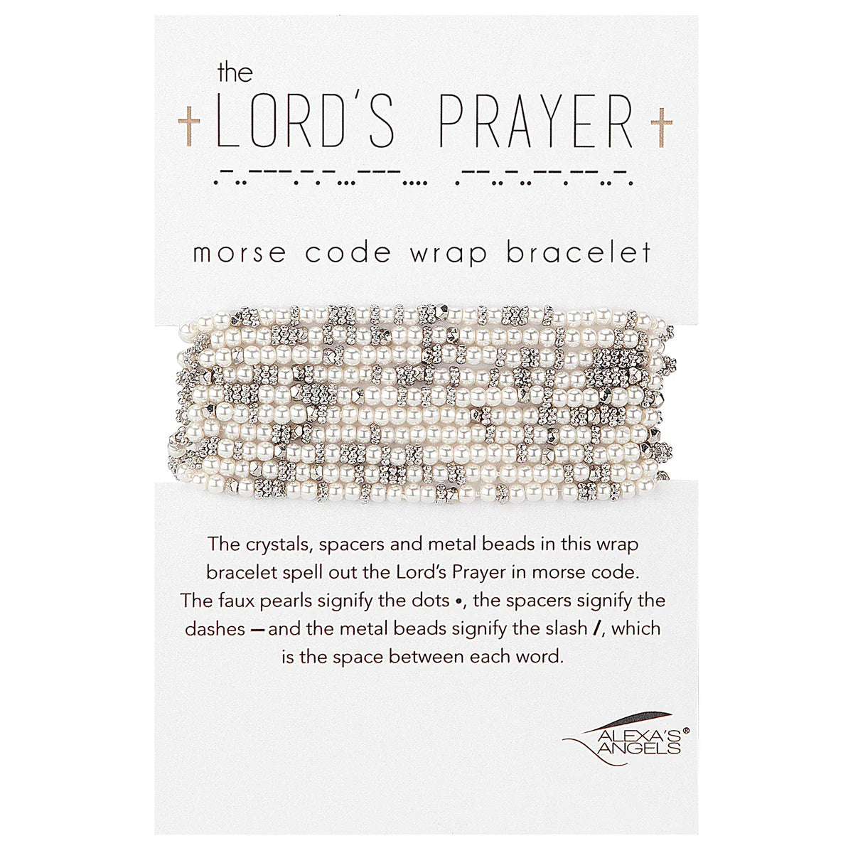 The Lord&#39;s Prayer | Morse Code Wrap Bracelet