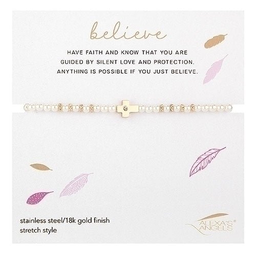 Cross Bracelet | Gold or Silver
