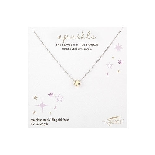Sparkle Star Necklace | Gold