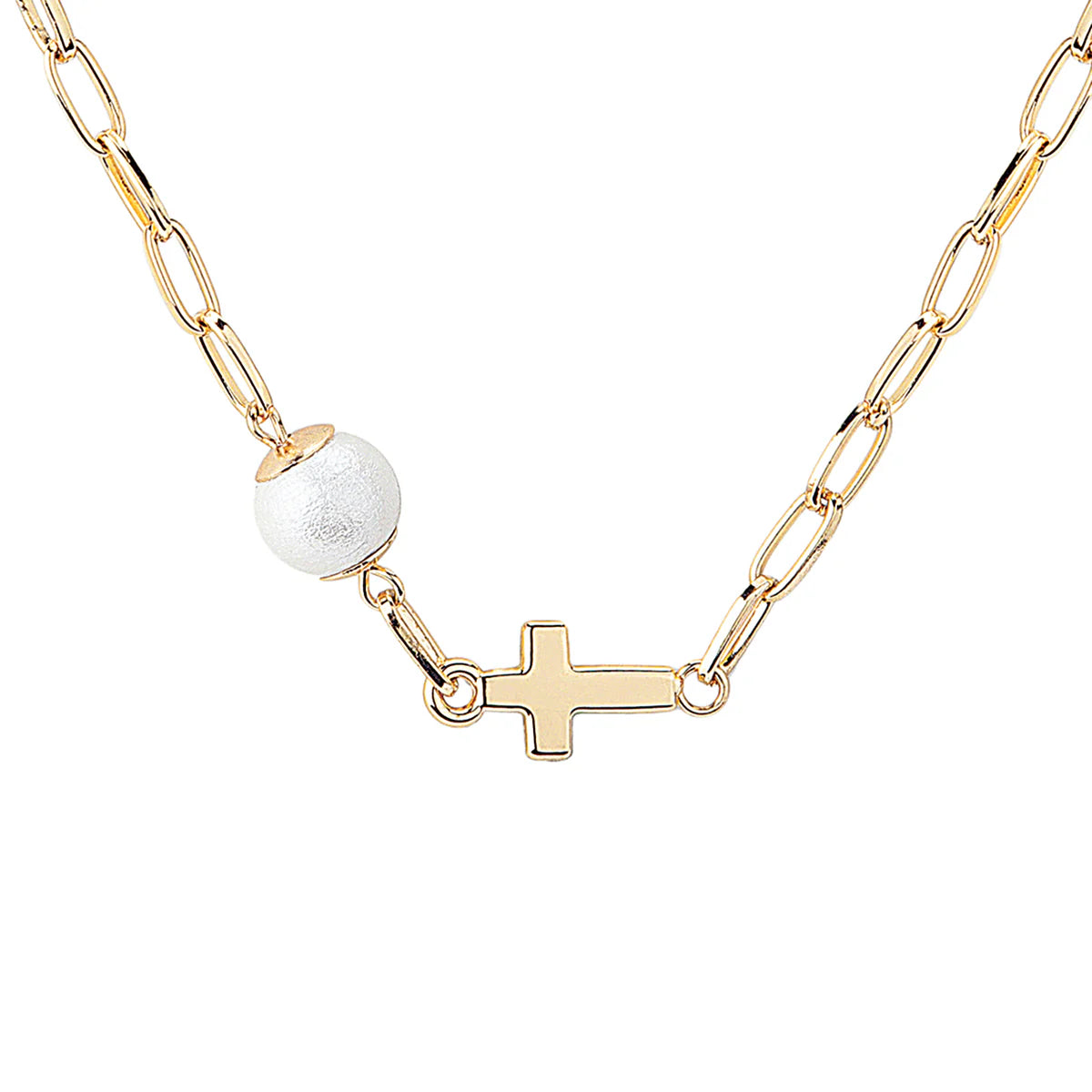 Cross Necklace | Gold | Expect A Miracle