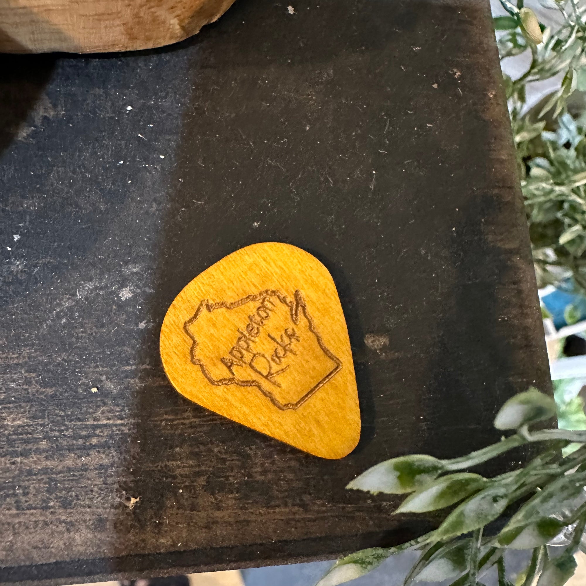 Guitar Pick Holder | Appleton Wisconsin | Wood Souvenir