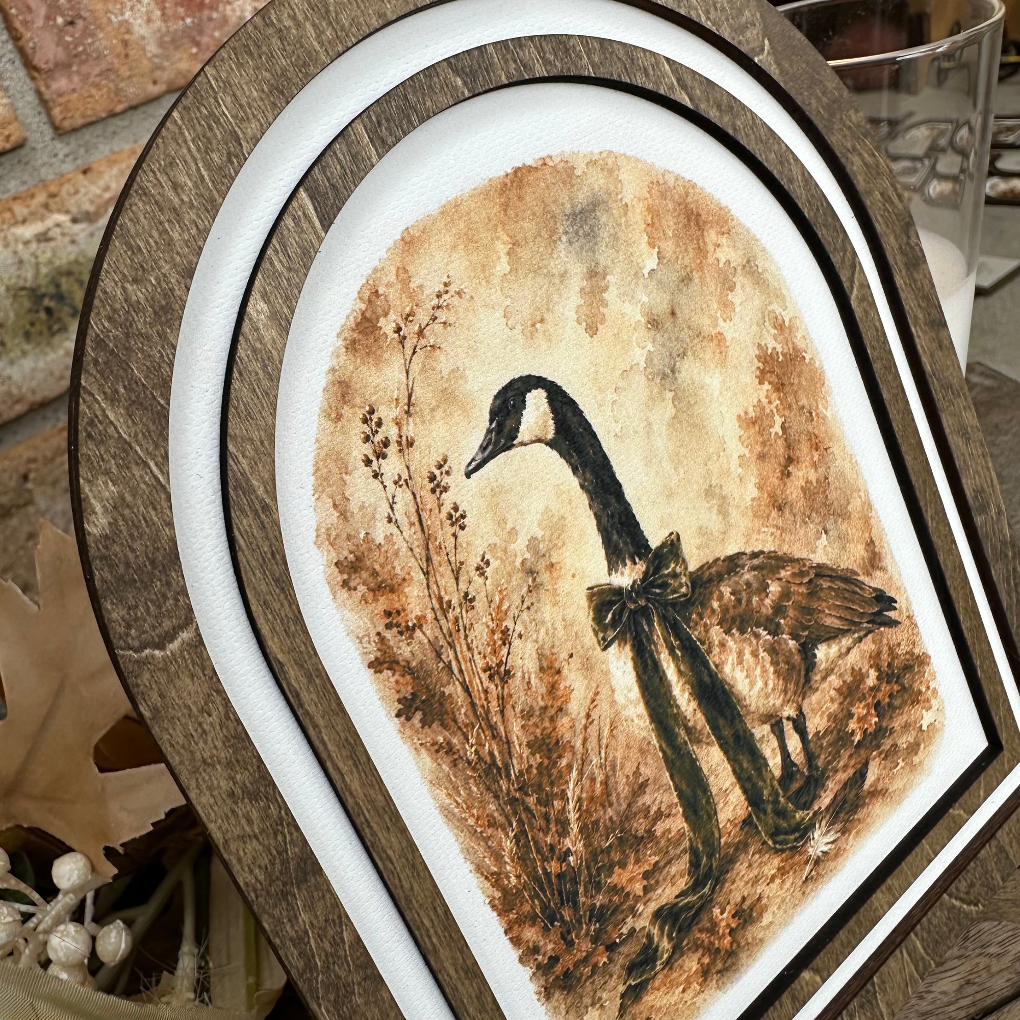 Dapper Autumn Goose | Canvas Artwork