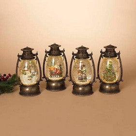 Holiday Scene Spinning Water Globe | Battery Operated