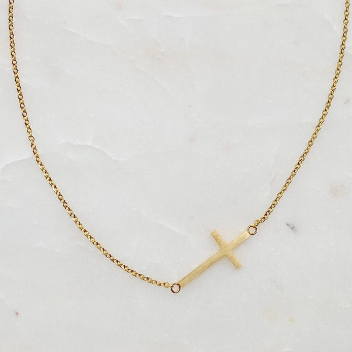 Cross Necklace | Gold &amp; Silver