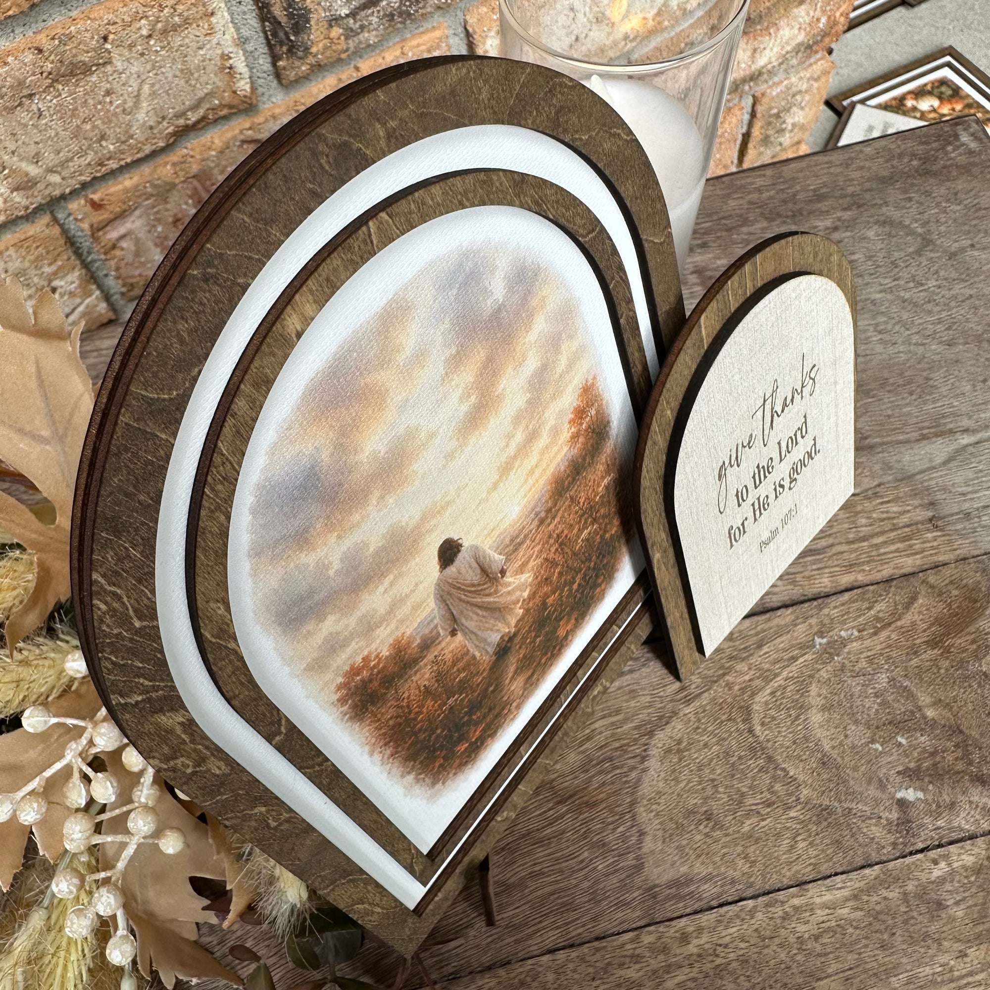 Jesus Walking in Autumn Meadow | Coordinating Set