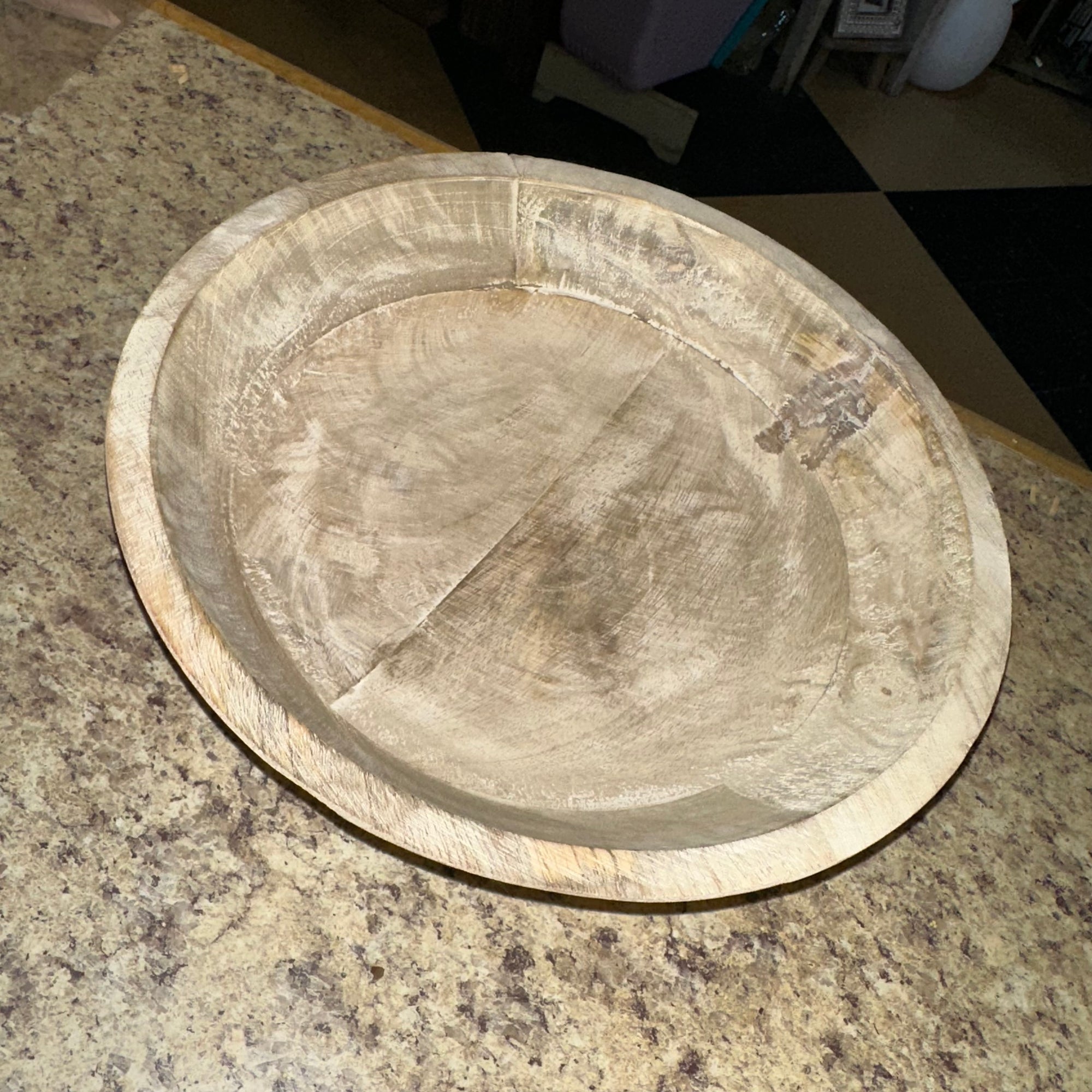 Wood Bowl | Whitewashed