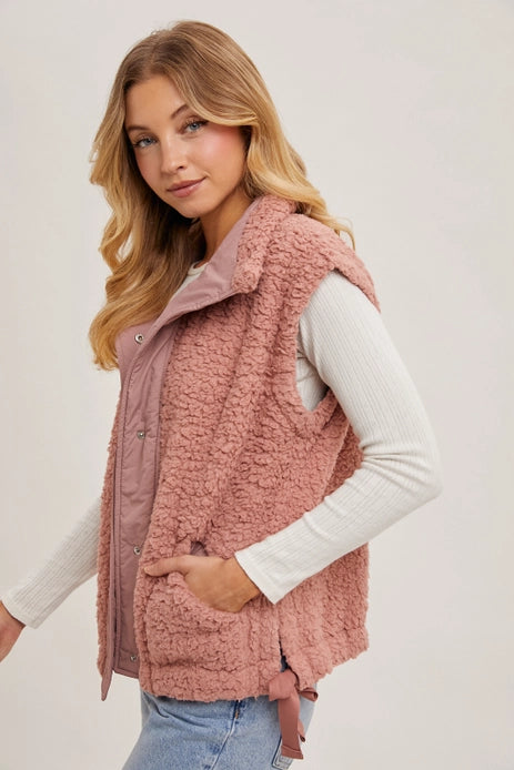 Sherpa Vest | Mauve