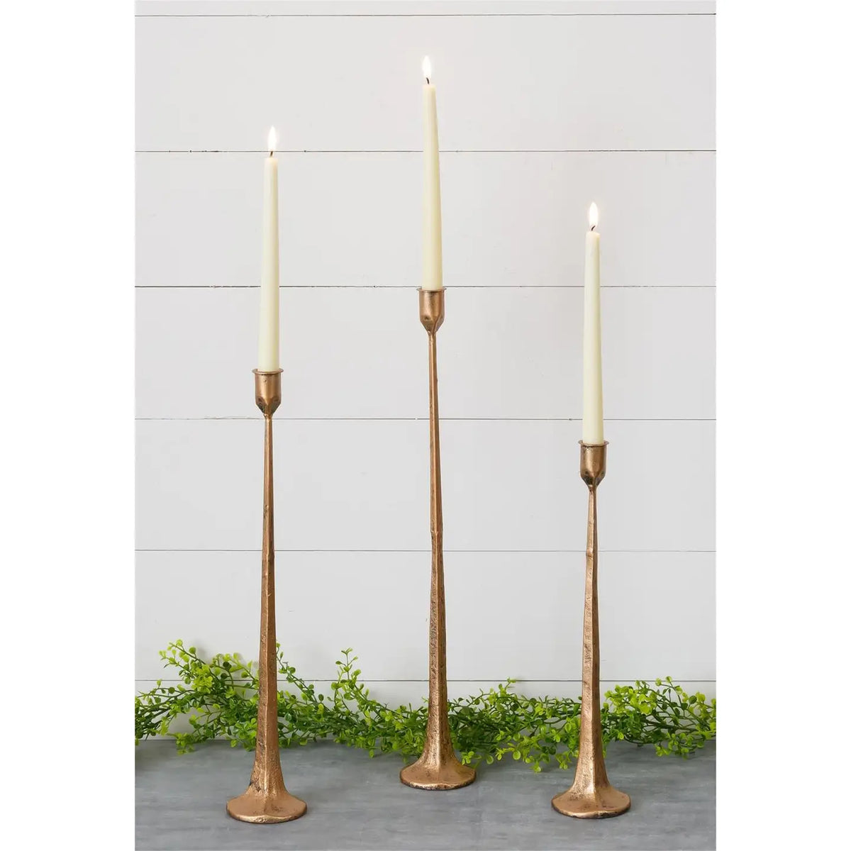 Hand Forged Metal Candle Holder | Copper