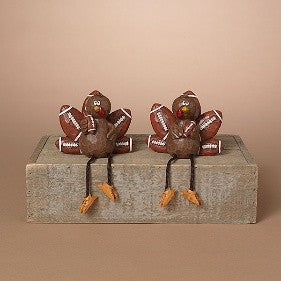 Harvest Football Turkey Shelf Sitter