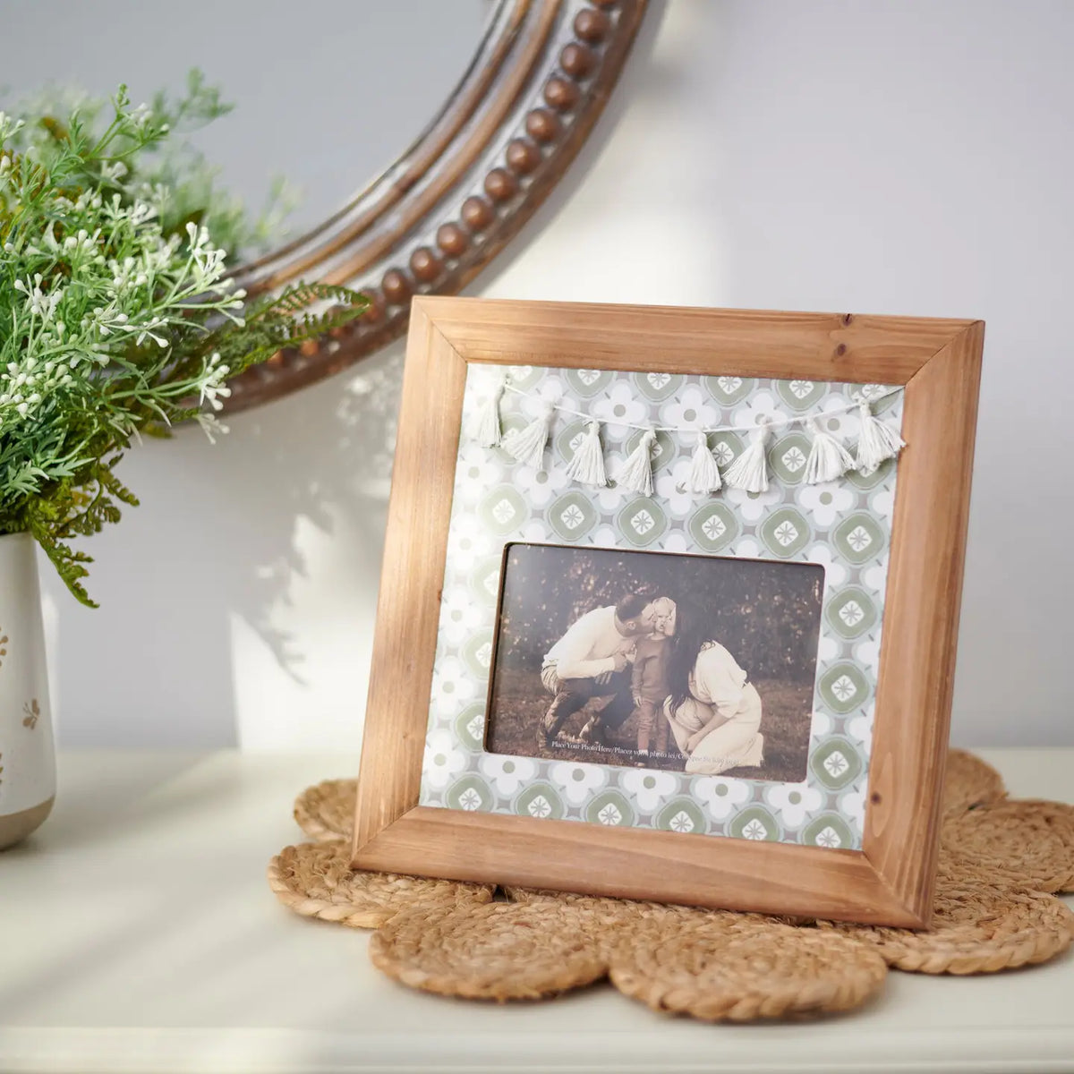 Floral Pattern Photo Frame | 6x4&quot;
