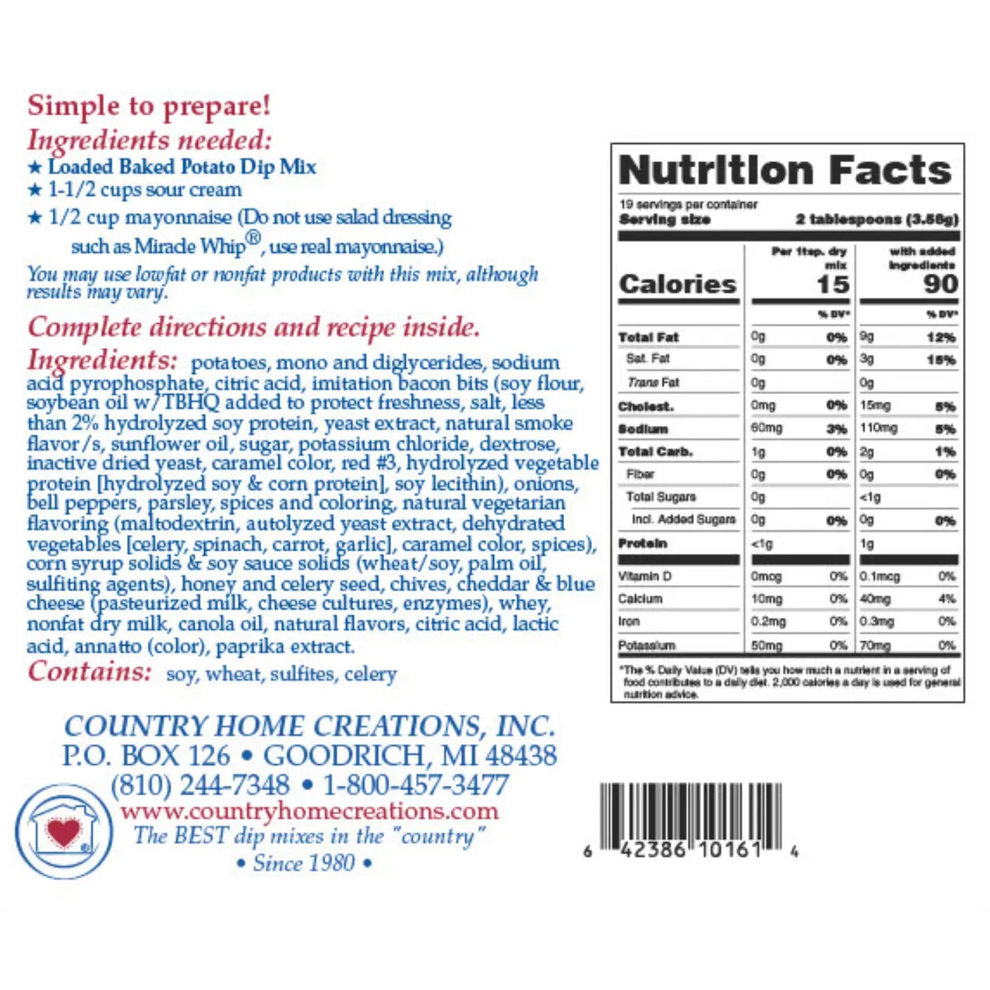 Loaded Baked Potato | Dip Mix