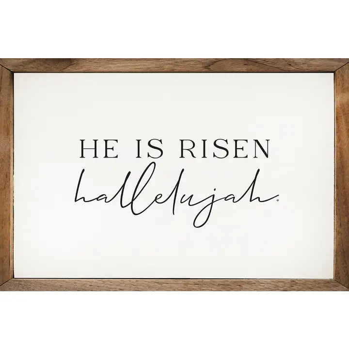 He Is Risen Hallelujah | Matthew 28:6 | Wall Art