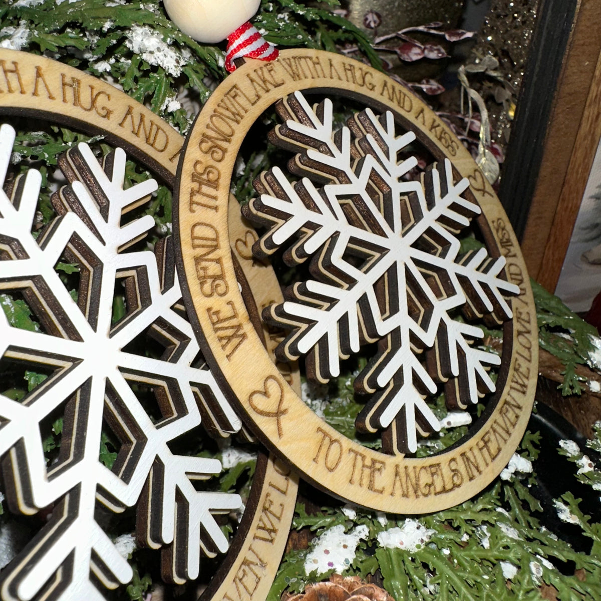 Snowflake Memorial | Engraved Ornament