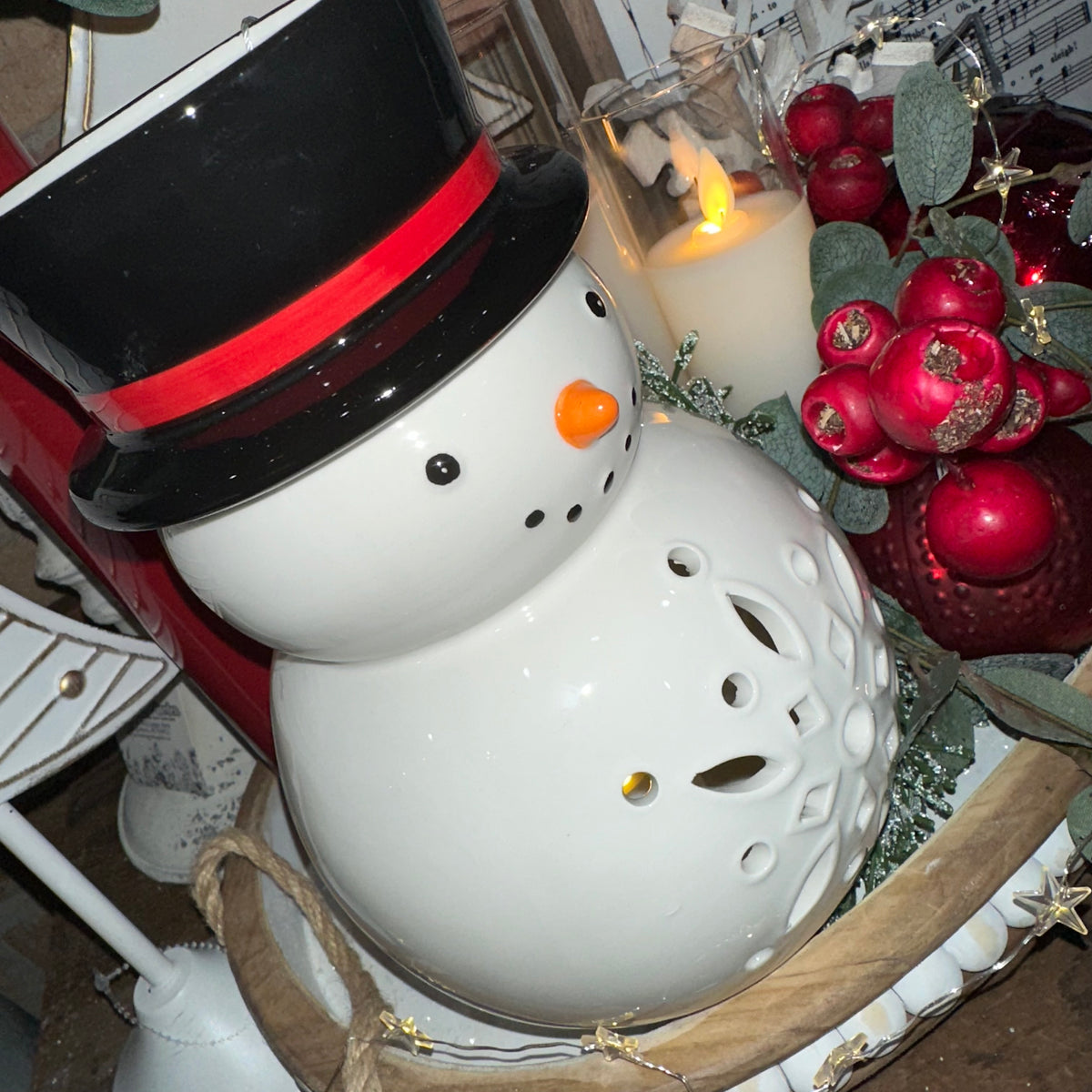 Snowman Luminary