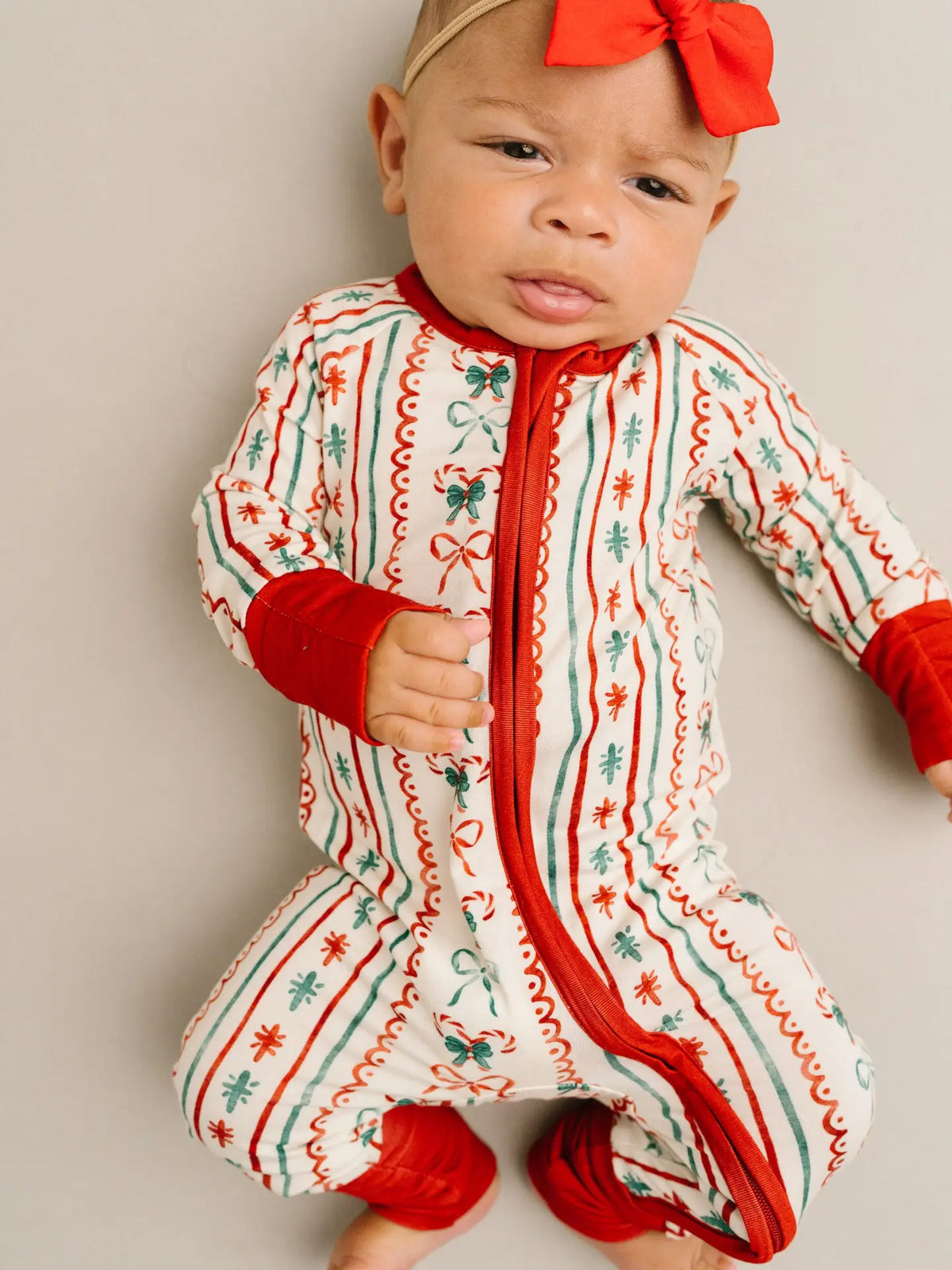 Christmas Bow | Zippy Footie