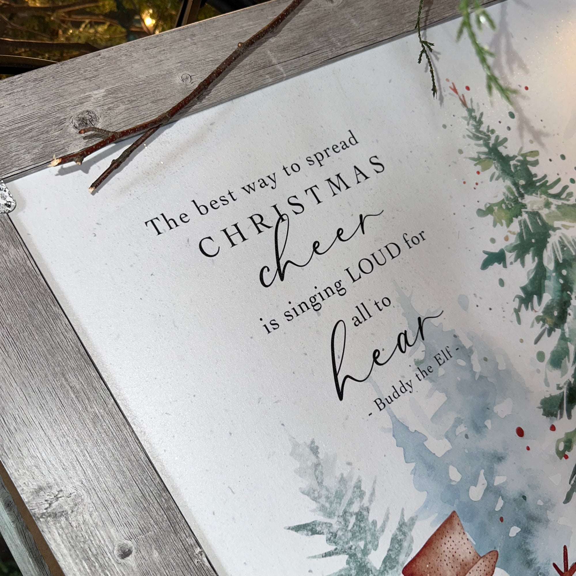 The Best Way to Spread Christmas Cheer | Framed Wall Art
