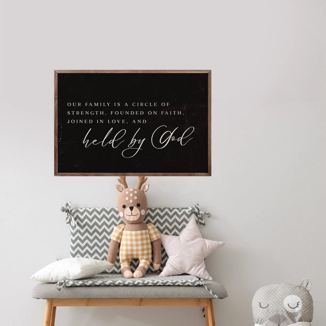 Held by God | Black | Wall Art