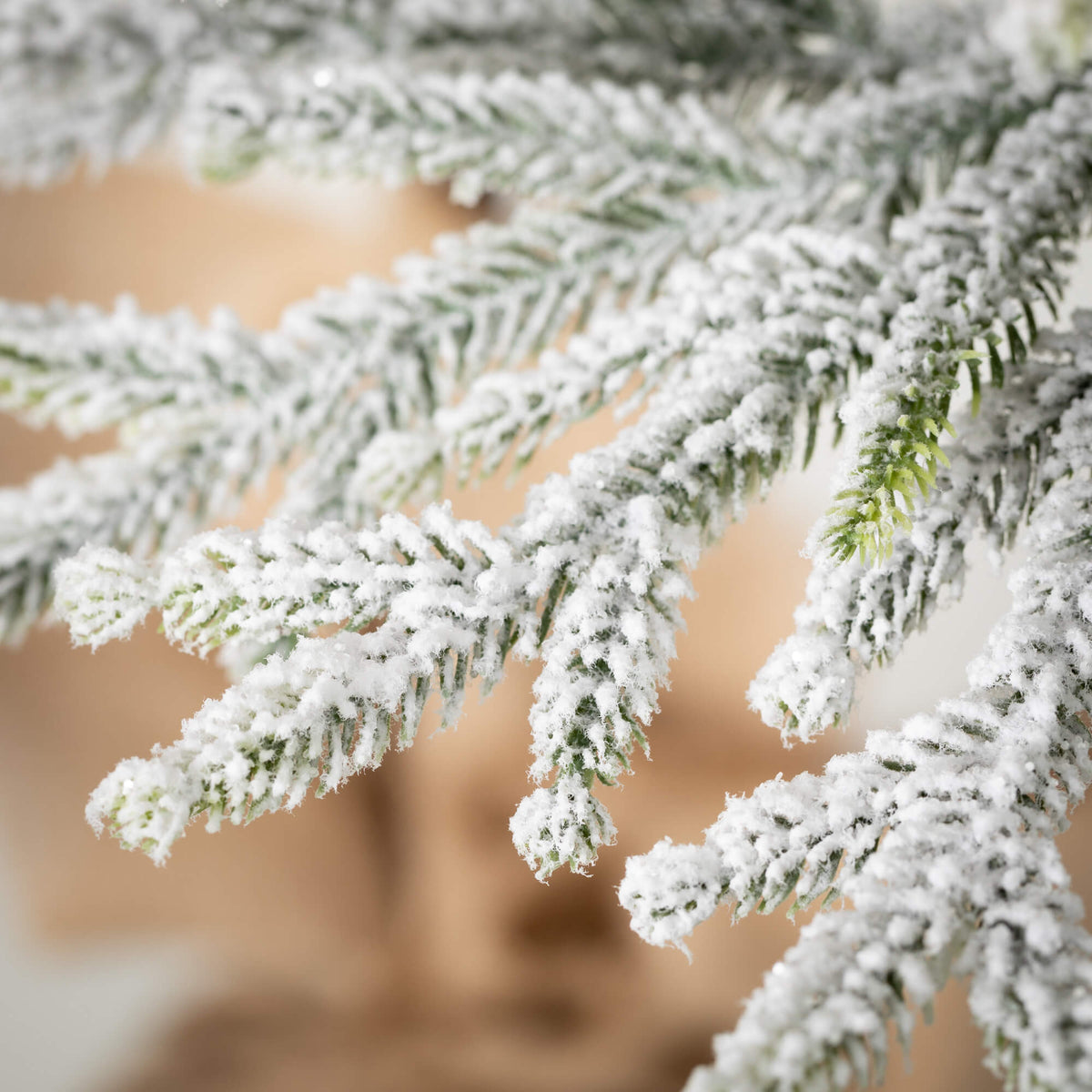 Flocked Pencil Pine Tree