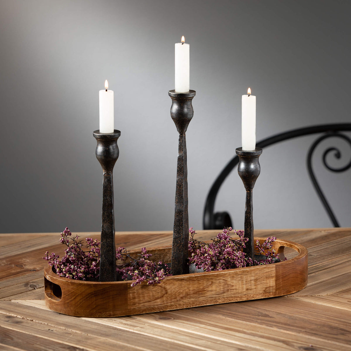 Taper Candle Holder | Forged Metal