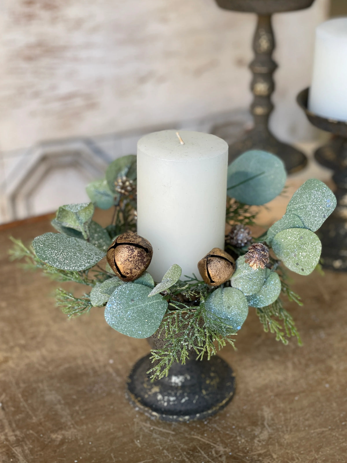 Winter Bells &amp; Pine Ring | 10&quot;